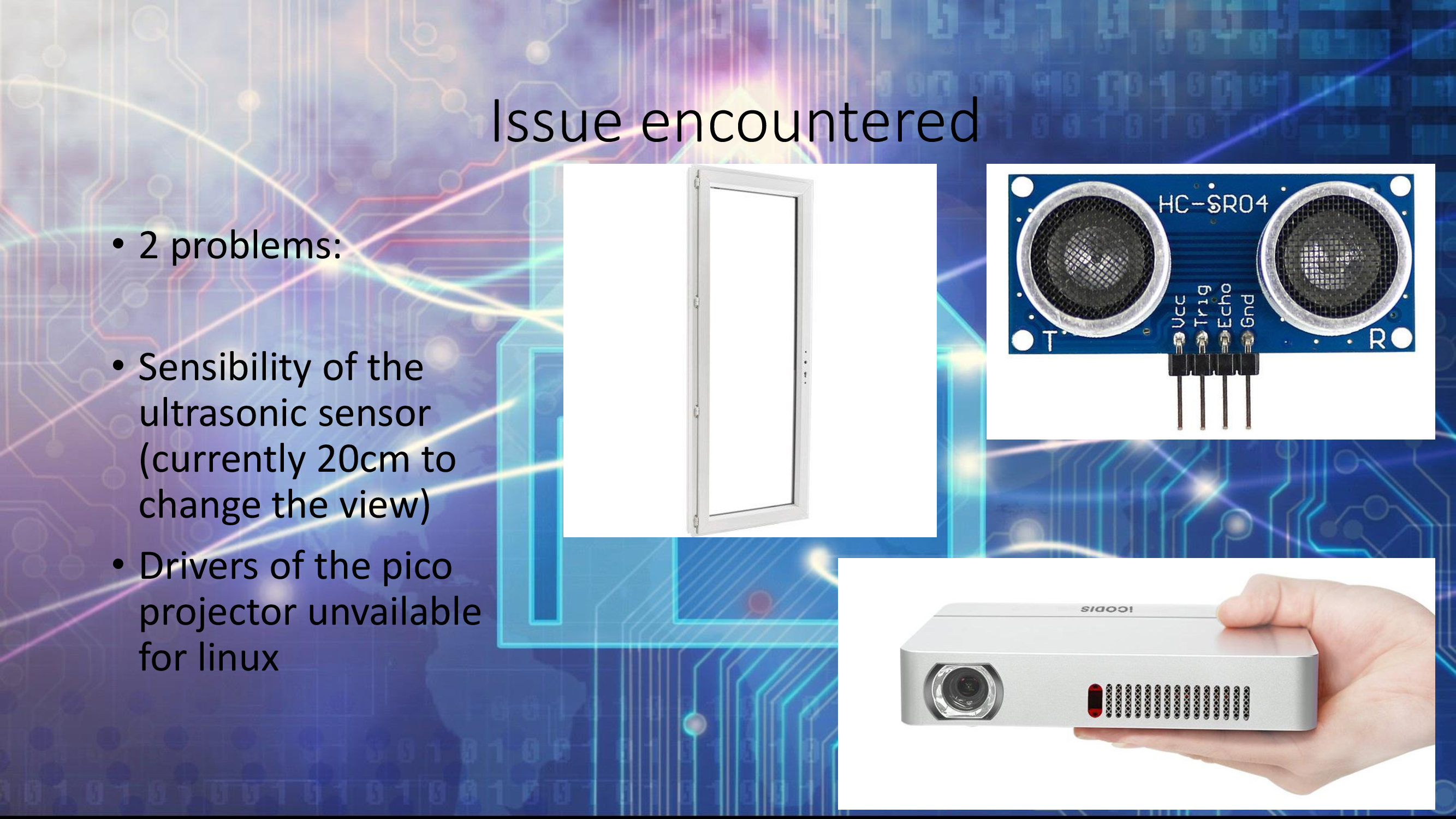 Contraintes rencontrées