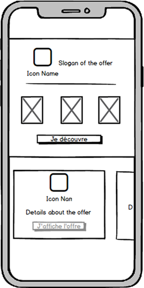 Maquette mobile BoursoShop